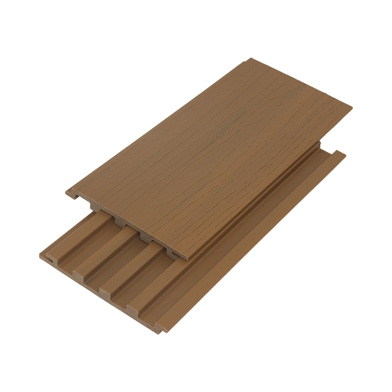 SRL-142 * 13 mm milieuvriendelijke 3D reliëf WPC-wandpanelen worden gebruikt voor decoratie